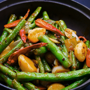 Haricots à la façon Sichuan